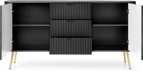 Komoda ZENZERO 168 cm do Salonu Sypialni Czarny