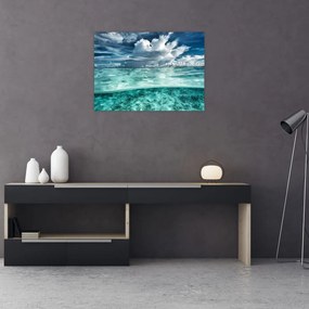 Obraz na szkle - Widok pod poziomem morza (70x50 cm)