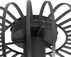 Inteligentna lampa sufitowa czarna 39 cm z Wi-Fi G95 - Johanna