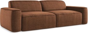 4-osobowa kanapa modułowa - z tkaniny strukturalnej - terakota - OMAO