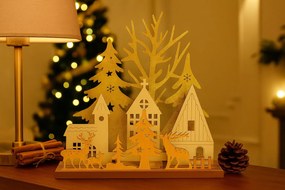 Świąteczna lampa stołowa LED,20 cm