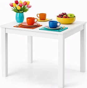 Kwadratowy Rozkładany Stół Kuchenny W Białym Kolorze H0-F03