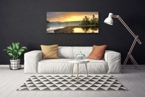 Obraz canvas Spokojna Tafla Jeziora