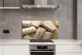 Szklany Panel Korki od butelek z wina