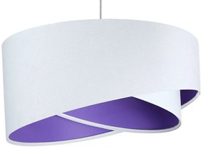 Biało-fioletowa lampa wisząca nad stół - EX990 W5-Z87