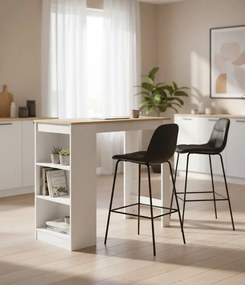 Stolik barowy z półkami P1-W82