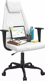 Białe krzesło biurowe z regulacją wysokości C3-L30