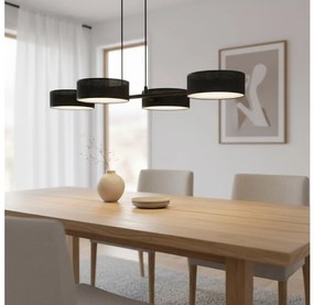 Żyrandol na linkach DRUMZ 4xE14/10W/230V czarny