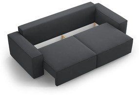 Ciemnoszara rozkładana sofa 247 cm Jodie – Micadoni Home