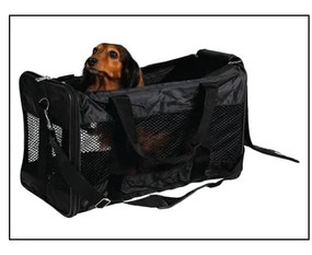 Czarna torba transportowa dla czworonoga 27x46,5 cm Trixie – Plaček Pet Products