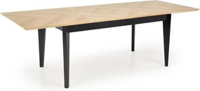 Zestaw Stołowy Stół Rozkładany EDMONDO oraz 8 Krzeseł Drewnianych HYLO beż