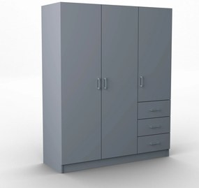 Szafa PINELLO - Grafit / 3 szuflady / 144 cm