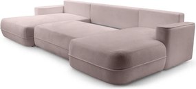 Narożnik FUEGO XL wolnostojący układ U z funkcją spania w tkaninie Bubble 08 DomoHome