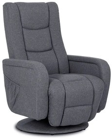 Ciemnoszary rozkładany fotel do masażu - Rara 3X