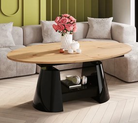 Owalny ławostół Calabro Max Hubertus dąb / połysk