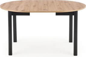 Okrągły stół z rozkładanym blatem w kolorze drewna Ringo Halmar dąb artisan