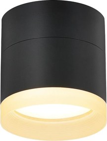 NETTLIFE LED reflektor montowany na powierzchni okrągły reflektor sufitowy czarny 5W reflektor montowany na powierzchni mały akrylowy