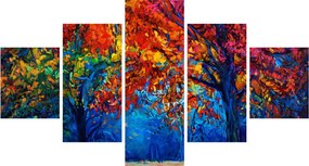 Obraz malowania natury (125x70 cm)