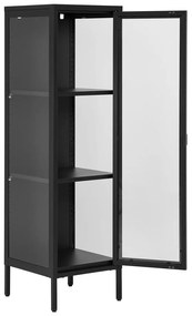 Czarna metalowa witryna 40x140 cm Brisbane – House Nordic