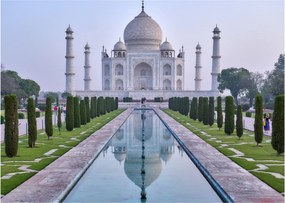 Obraz - Taj Mahal o wschodzie słońca (70x50 cm)