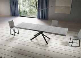 Stół rozkładany Niket 200/304x90 cm nogi betonowe antracytowe