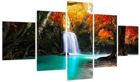 Obraz - Szmaragdowa Laguna (125x70 cm)