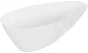 Mexen Milano wanna wolnostojąca z konglomeratu 150 x 82 cm, biała połysk - 57301508510