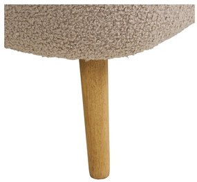 Beżowa ławka z materiału bouclé Harlow – House Nordic