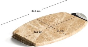 Marmurowa deska do serwowania 39,5 x 21 cm Adoma – Kave Home