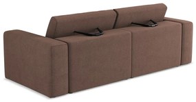 Różowa sofa modułowa 224 cm Kalea – Makamii