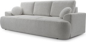 Masseno Sofa FILO z funkcją spania i pojemnikiem na pościel, Rozkładana sofa - Szary, CORAL 75