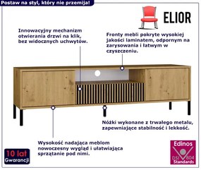 Szafka RTV na nóżkach dąb artisan - Valdi 7X