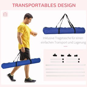 PawHut Zestaw Agility 4-częściowy Biegi Slalom Słupki Trening dla Psów Sprzęt do Ćwiczeń Biały | Aosom PL