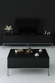 Stolik pod telewizor Lord Black and Silver