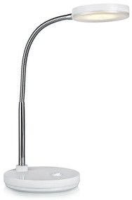 Biała lampa stołowa LED Markslöjd Flex