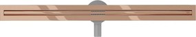 Mexen Flat 360° Slim odpływ liniowy obrotowy 90 cm, różowe złoto - 1641090