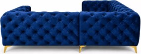 Narożnik pikowany Chesterfield Moet 202x262 cm glamour luksusowy do salonu