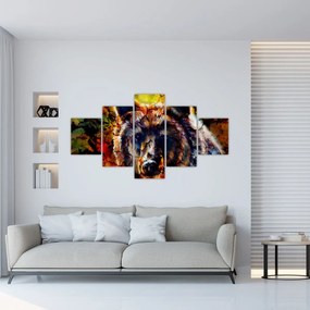 Obraz - Niedźwiedź, malarstwo (125x70 cm)