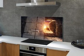 Szklany Panel Światło Wpadające do Groty