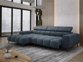 Narożnik PLAZA S Lewostronny z elektryczną regulacją siedziska w tkaninie CLOUD 97 WERSAL
