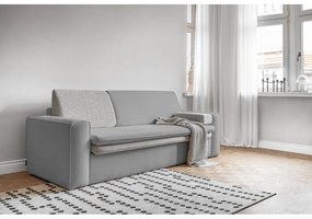 Jasnoszara rozkładana sofa 237 cm Wilson – Miuform