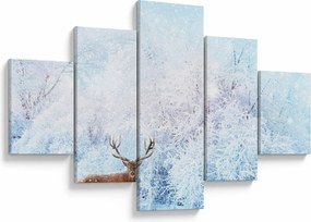 Obraz majestatycznego jelenia (125x70 cm)