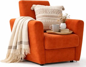 Rudy fotel skandynawski do salonu F8-S92