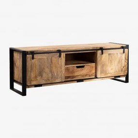 Szafka Rtv 160x45 Cm Z Drewna Mango Kiefer Drewno Mango - Sklum