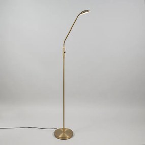 Nowoczesna lampa podłogowa brązowa w tym LED - Eva Nowoczesny Oswietlenie wewnetrzne