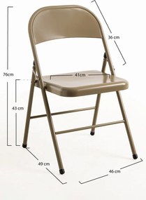 Zestaw 6 krzese skadanych na eventy Niza