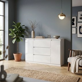 Komoda NUDO 120 cm do Salonu Sypialni Biały