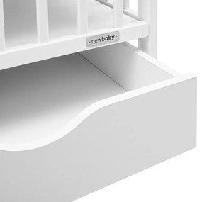 Łóżeczko New Baby Basic z szufladą, białe