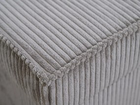 Jasnoszary puf SMART COSARO z miejscem do przechowywania 65x65 cm