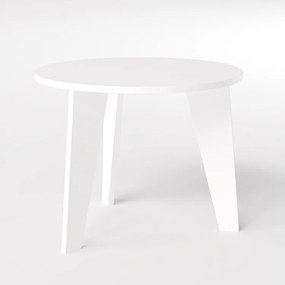 Stół okrągły ROSE Ø90 cm do kuchni, salonu, jadalni Biały